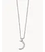Spartina SLV Necklace 18" Guiding Light/Crescent SIL