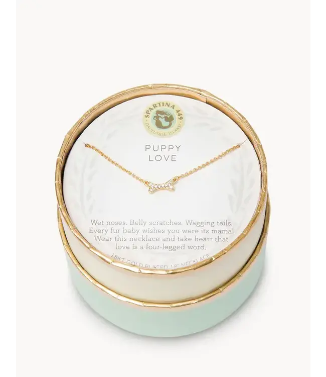 Spartina SLV Necklace 18" Puppy Love/Bone