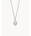 Spartina SLV Necklace 18" Faith Over Fear/Cross Shield SIL