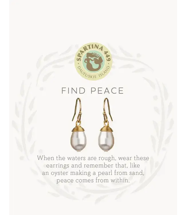 Spartina SLV Drop Earrings Find Peace