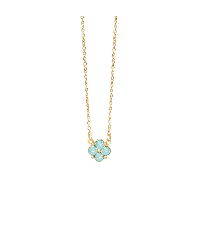 Spartina SLV Necklace 18" Blessed/Sea Foam Clover