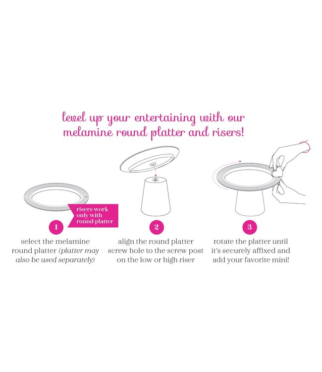 Nora Fleming Melamine High Riser | MEL19