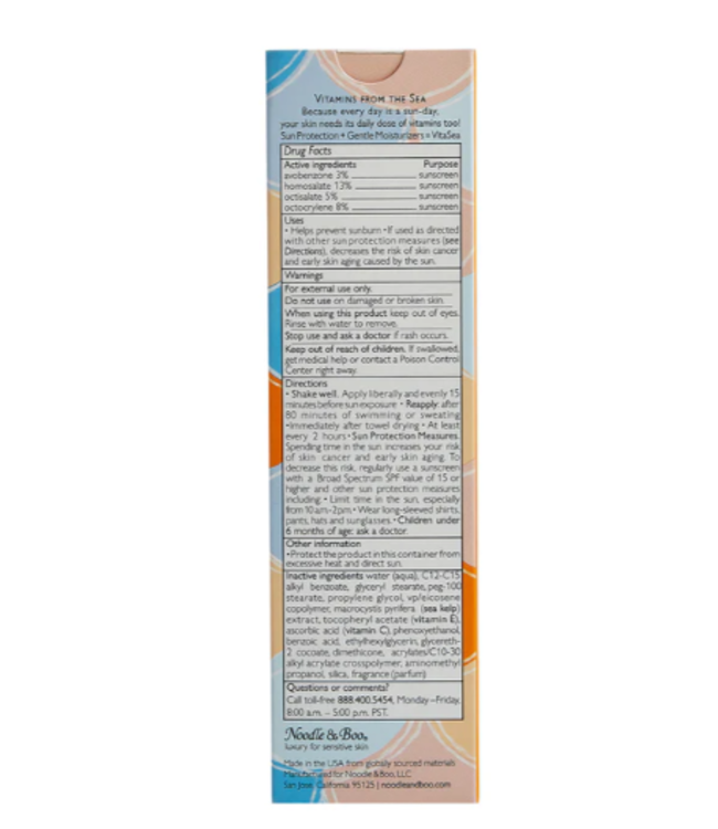 Noodle and Boo Hydrating Sunscreen Lotion SPF30