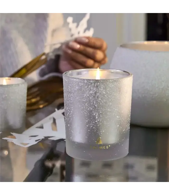 Thymes Frasier Fir Medium Flocked Collection Poured Candle