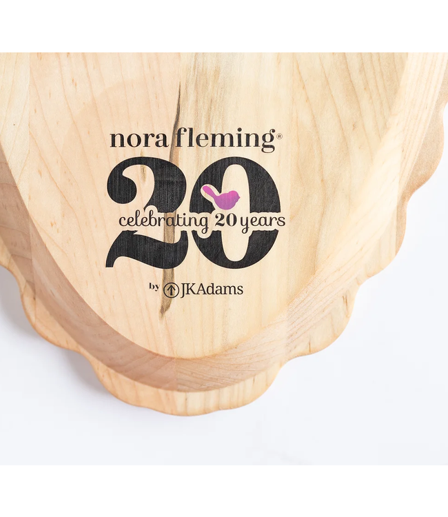 Nora Fleming B4 Scalloped Anniversary Tray - Maple