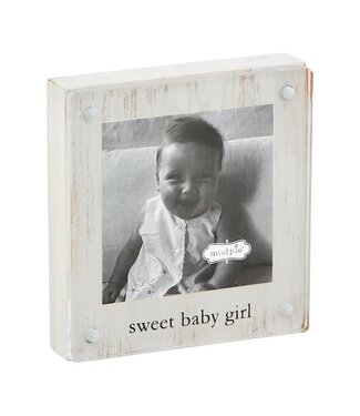 Mud Pie Sweet Baby Girl Acrylic Block Frame