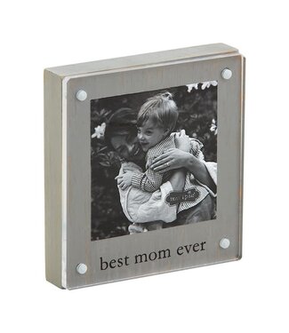 Mud Pie Best Mom Ever Acrylic Block Frame