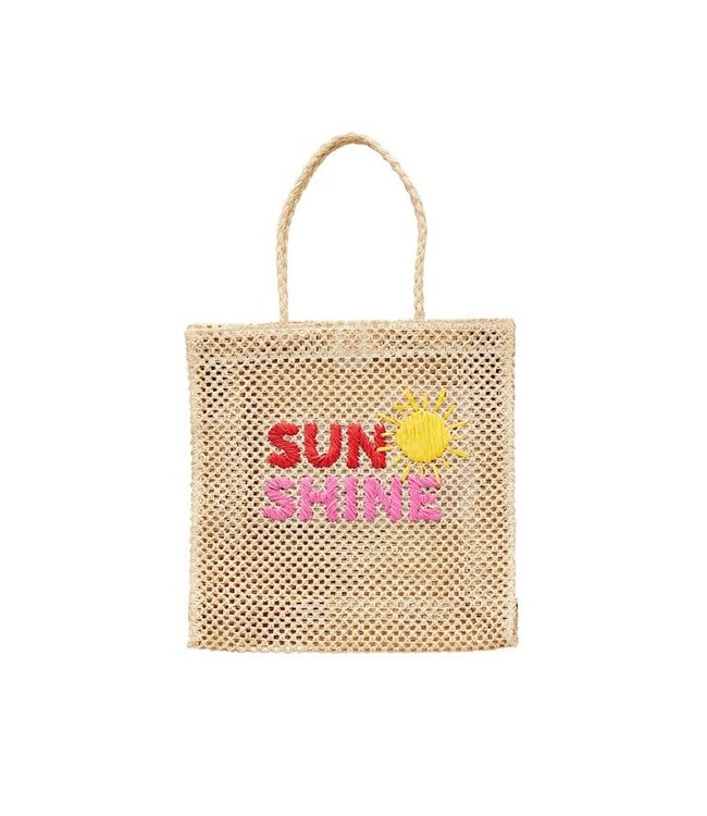 Mud Pie Woven Word Tote-Nt