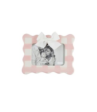 Mud Pie Horizontal Pink Bow Frame