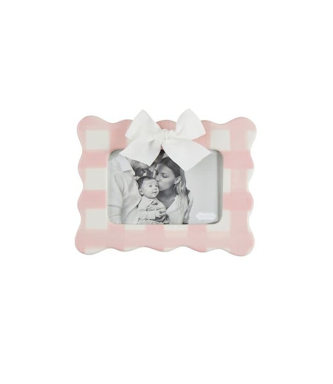 Mud Pie Horizontal Pink Bow Frame