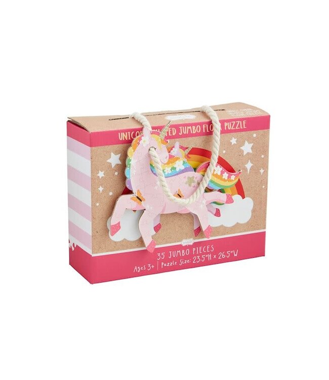 Mud Pie Unicorn Jumbo Shaped Puzzle