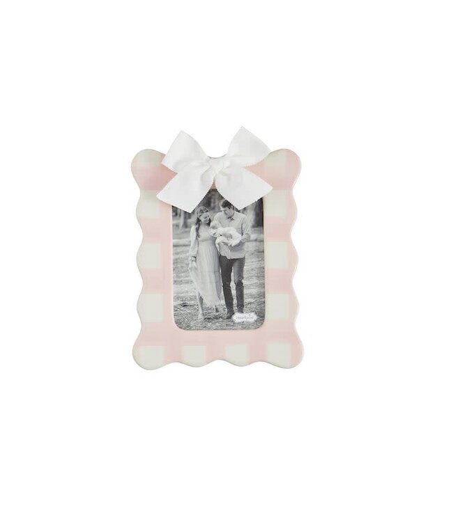 Mud Pie Vertical Pink Bow Frame