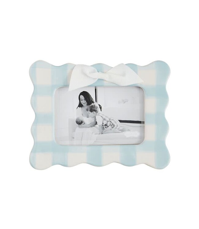 Mud Pie Horizontal Blue Bow Frame