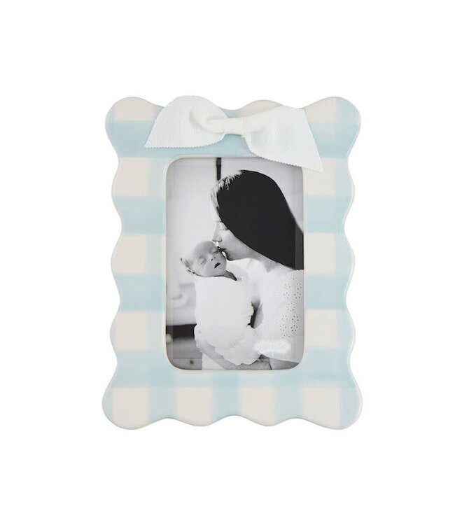 Mud Pie Vertical Blue Bow Frame