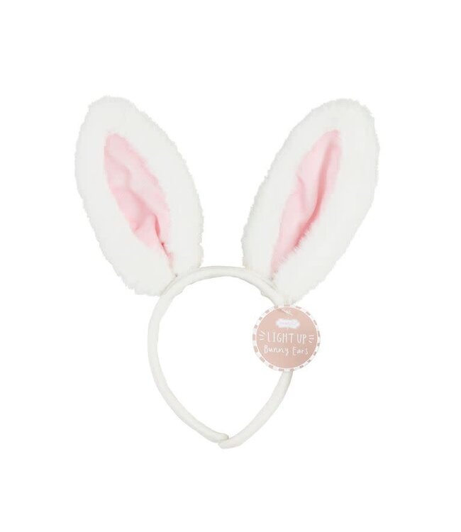 Mud Pie Pink Light Up Bunny Headband