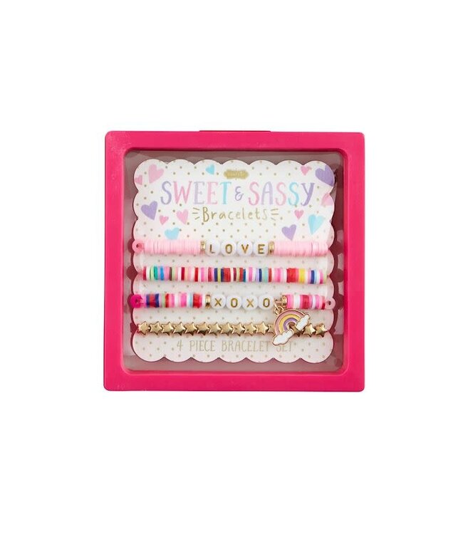 Mud Pie Xoxo Beaded Bracelets