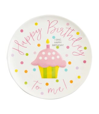 Mud Pie Birthday Girl Singing Plate
