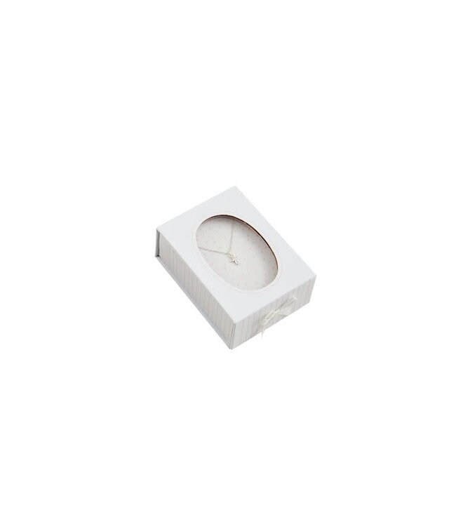 Mud Pie Silver Boxed Cross Necklace