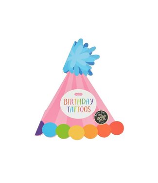 Mud Pie Pink Birthday Tattoo Book