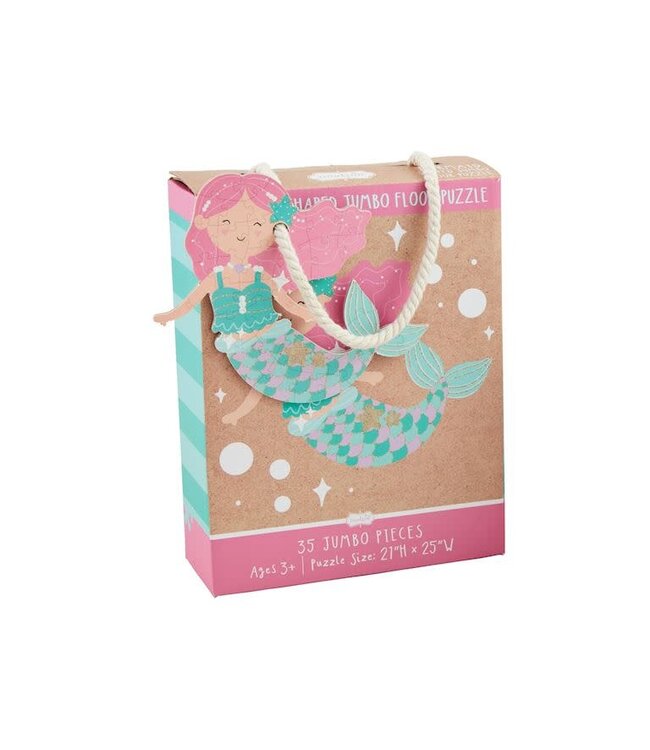 Mud Pie Mermaid Jumbo Shaped Puzzle