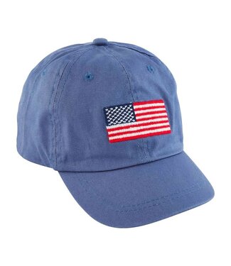 Mud Pie Flag Embroidered Hat
