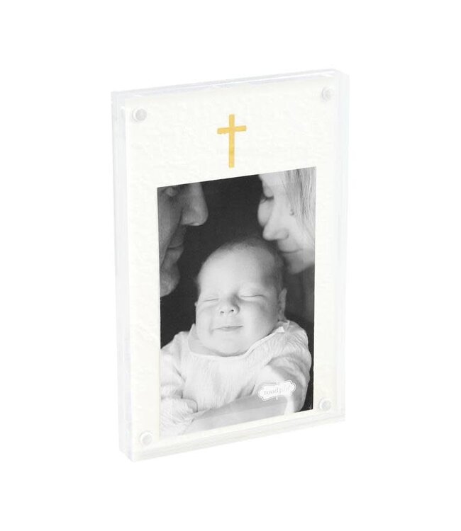 Mud Pie Cross Acrylic Frame