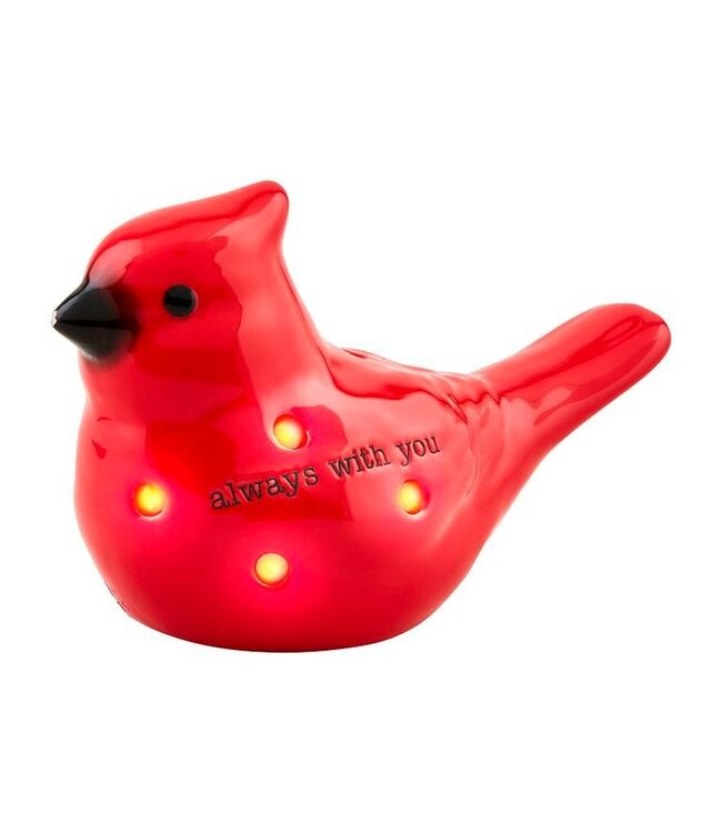Mud Pie Cardinal Light-Up Sitter