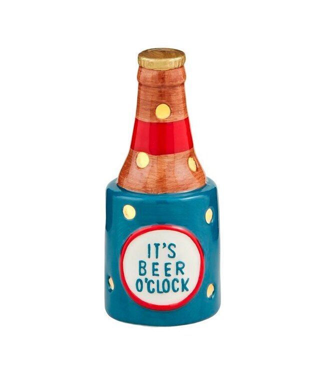Mud Pie Beer Bottle Light-Up Sitter