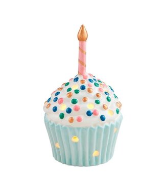 Mud Pie Birthday Cupcake Light-Up Sitter