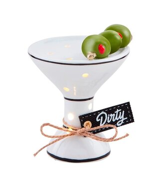Mud Pie LIGHT UP MARTINI SITTER