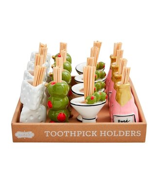 Mud Pie Wine & Cheese Toothpick Caddy Sets