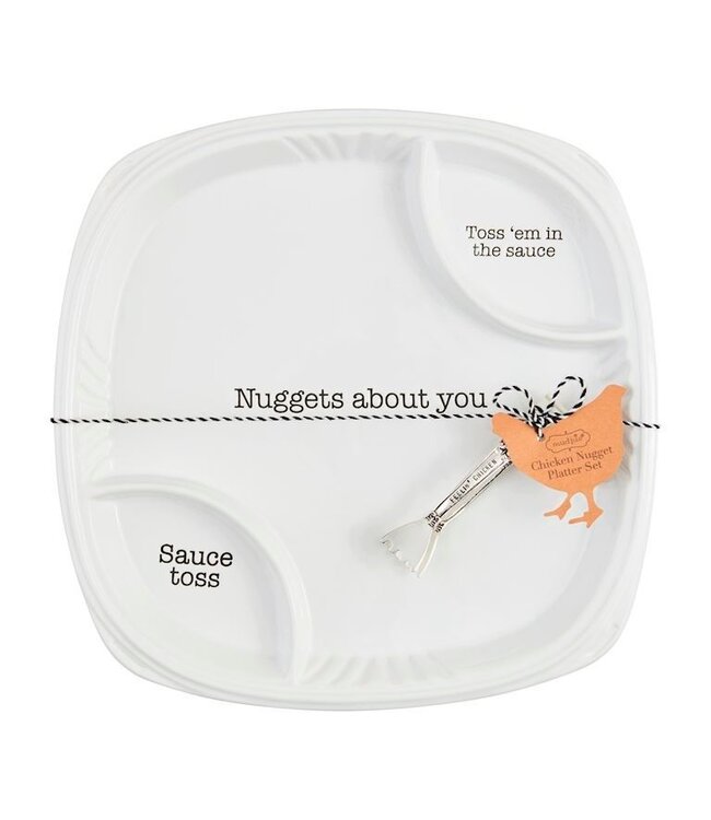 Mud Pie Nuggets About You Platter Set