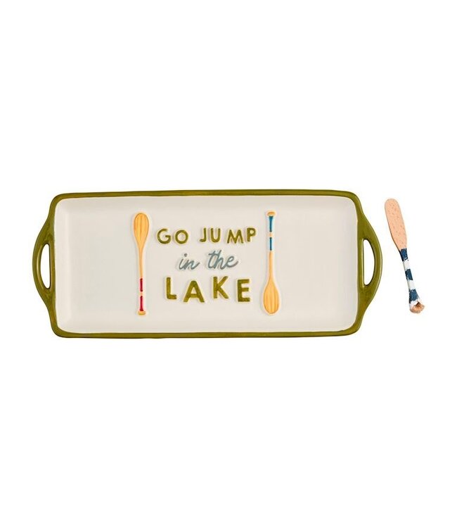 Mud Pie Go Jump In The Lake Tray Set