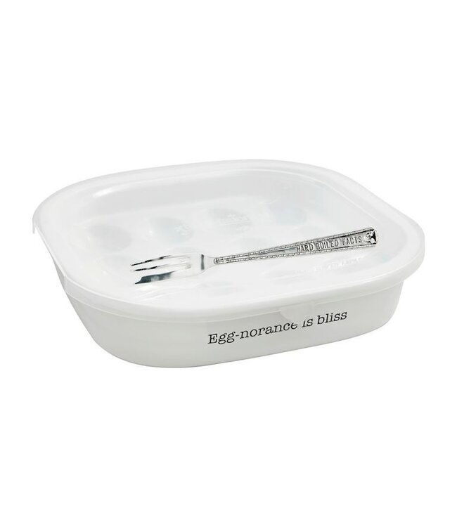 Mud Pie Deviled Egg Tray With Lid Set