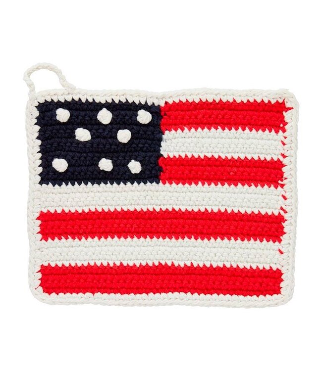 Mud Pie American Flag Pot Holder
