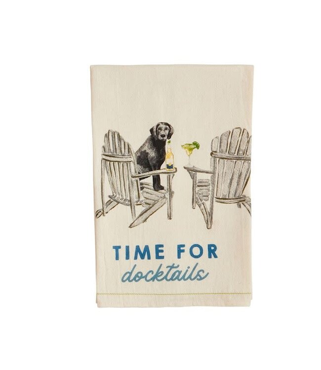 Mud Pie Docktails Lake Icon Towel