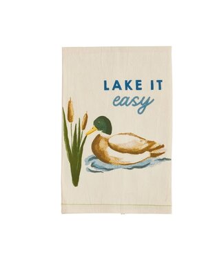Mud Pie Lake It Easy Icon Towel