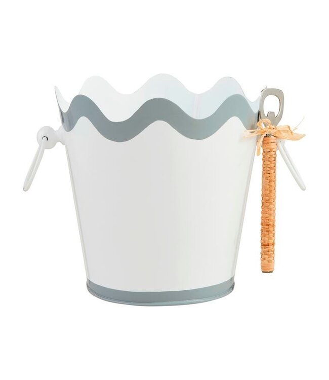 Mud Pie Wavy Ice Bucket Set