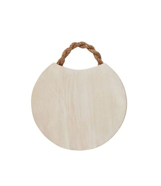 Mud Pie Round Bleached Wood Board