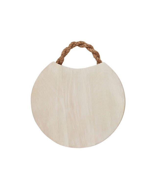 Mud Pie Round Bleached Wood Board