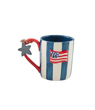 Mud Pie Flag Americana Mug Set