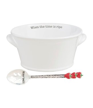 Mud Pie Time Is Ripe Strawberry Bowl Set