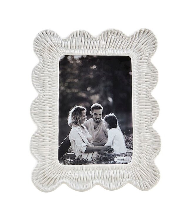 Mud Pie Woven Ceramic Frame 5x7