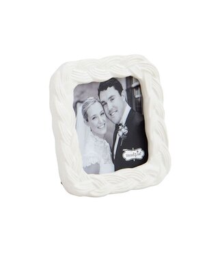 Mud Pie Square Woven Ceramic Frame