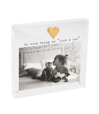 Mud Pie 4x6 Acrylic Heart Cat Frame