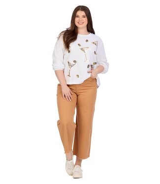 Mud Pie Drink Sparkle Sweatshirt-Wh