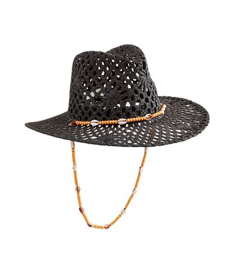 Mud Pie Crochet Fedora-Bk