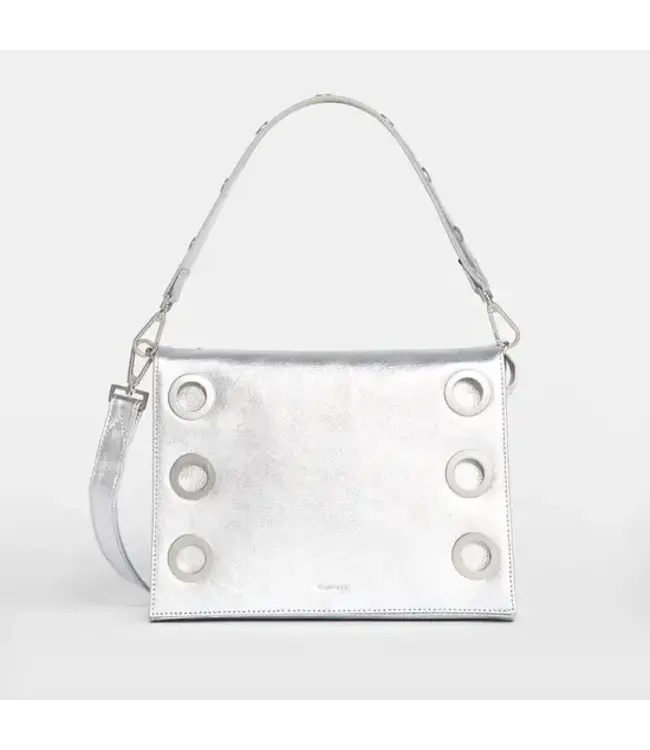 Montana Clutch Lrg - Sidewalk Silver / Brushed Silver