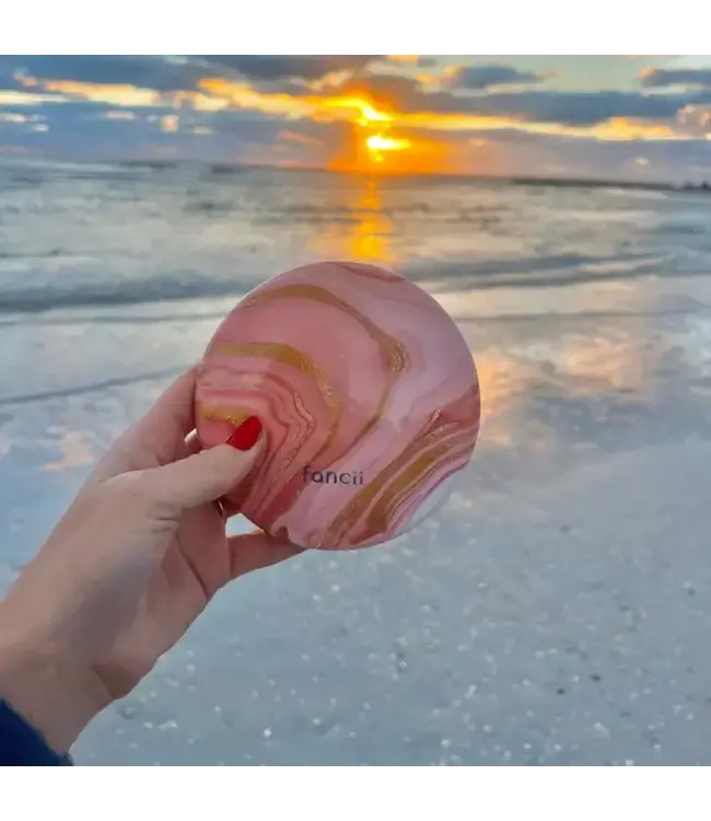 Taylor 5" Mirror LED Lights Marble Rose