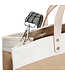 Brighton La Vie En Rose East West Burlap Tote